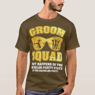 Groom Squad Bucks Groom Groomsmen Bachelor Party T-Shirt