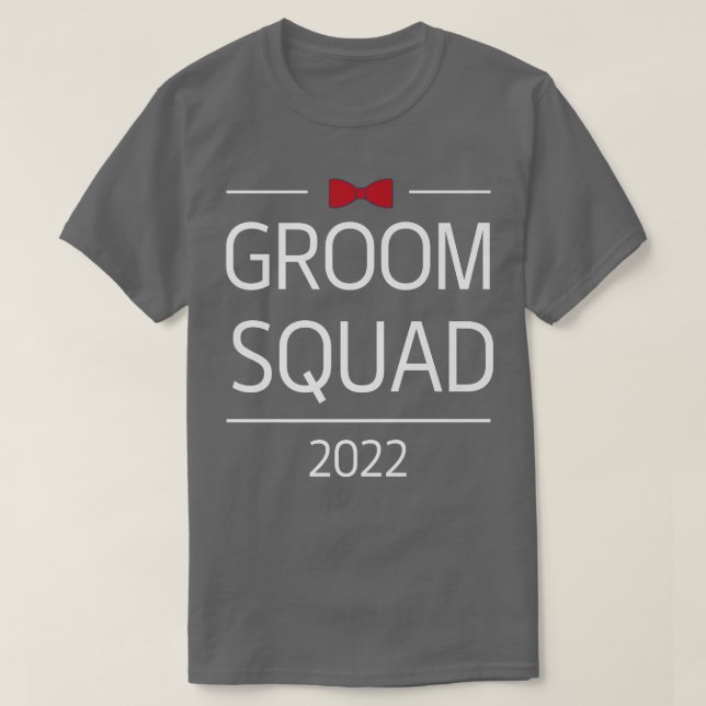 Groom Squad Funny Groomsmen Crew Team Bachelor Par T-Shirt (Design Front)