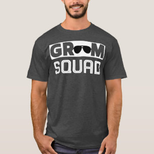 Groom Squad Funny Wedding Party Groom Team Wedding T-Shirt