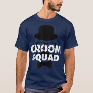 Groom Squad Funny Wedding Party Man Crew Glasses D T-Shirt