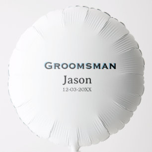 Groom Squad groomsman bachelorette party add name Balloon
