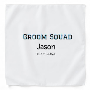 Groom Squad groomsman bachelorette party add name Bandana