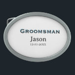 Groom Squad groomsman bachelorette party add name  Belt Buckle<br><div class="desc">design</div>