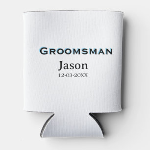 Groom Squad groomsman bachelorette party add name Can Cooler