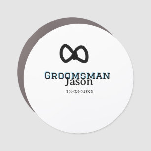 Groom Squad groomsman bachelorette party add name Car Magnet