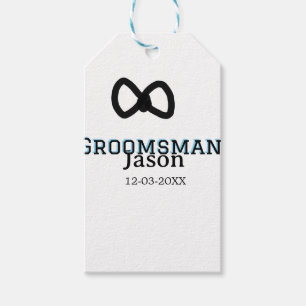 Groom Squad groomsman bachelorette party add name Gift Tags