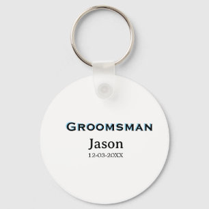 Groom Squad groomsman bachelorette party add name  Keychain