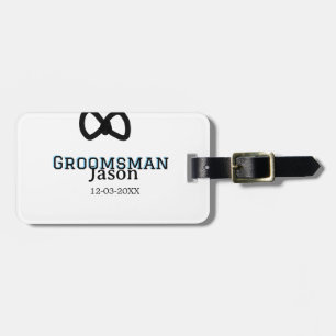 Groom Squad groomsman bachelorette party add name Luggage Tag