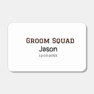 Groom Squad groomsman bachelorette party add name Matchboxes