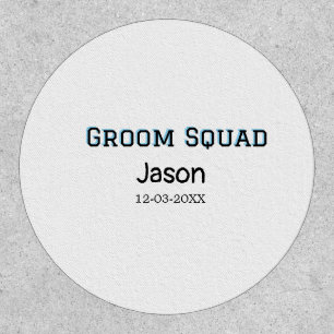 Groom Squad groomsman bachelorette party add name Patch