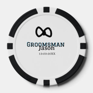 Groom Squad groomsman bachelorette party add name Poker Chips