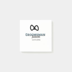Groom Squad groomsman bachelorette party add name Post-it Notes