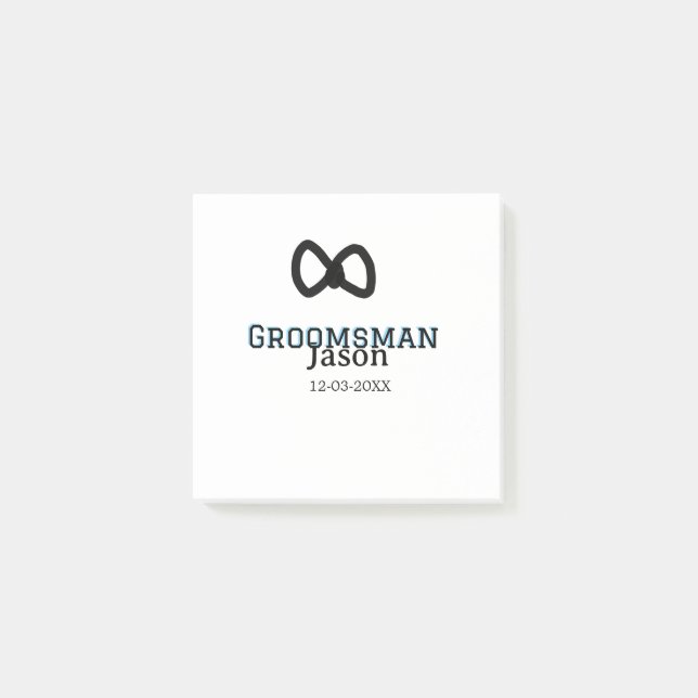 Groom Squad groomsman bachelorette party add name  Post-it Notes (Front)