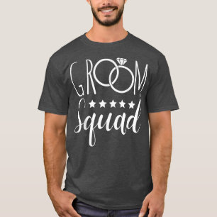 Groom Squad Groomsmen Crew Team Funny Bachelor Par T-Shirt
