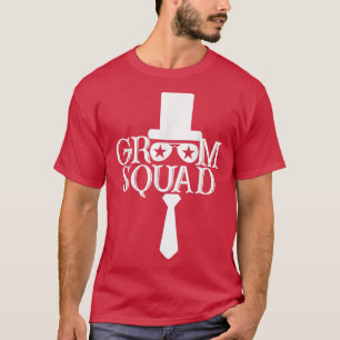 Groom Squad Hat Cute Engagement Wedding Party Matc T-Shirt