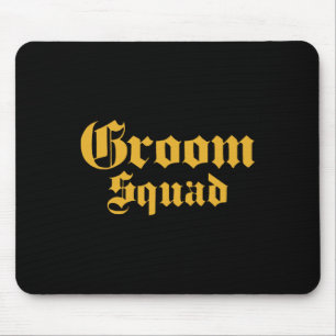 Groom Squad Old School - Bachelor Party - Wedding Mouse Pad