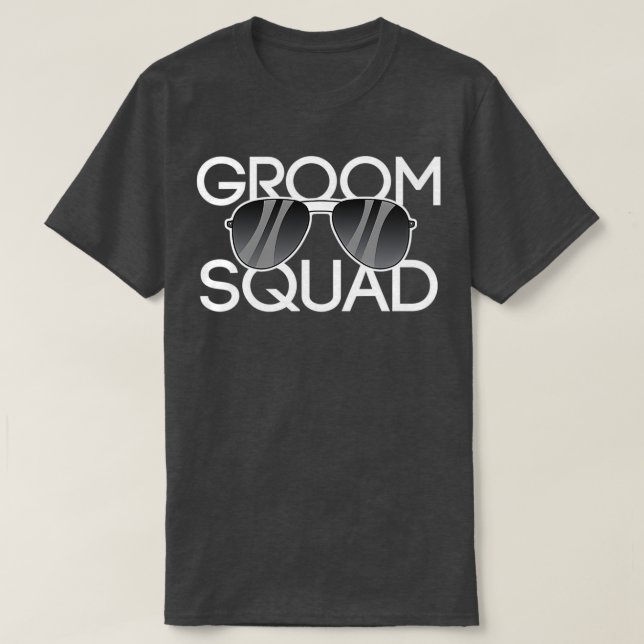Groom Squad Sunglasses Wedding Bachelor Party 5 T-Shirt (Design Front)