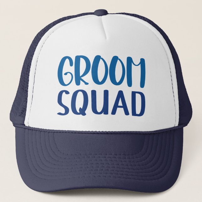 Groom Squad Trucker Hat (Front)