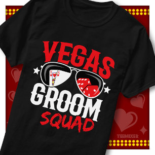 Groom Squad Vegas Bachelor Party Cool Casino Crew T-Shirt