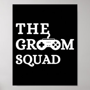 Groom Squad Wedding Bachelor Party Groomsmen Game Poster