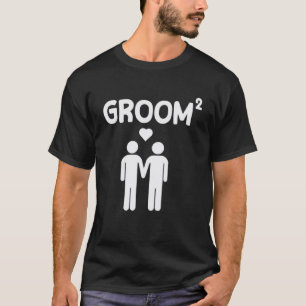 Groom Square Cute Gay Bi Pan Wedding T-Shirt