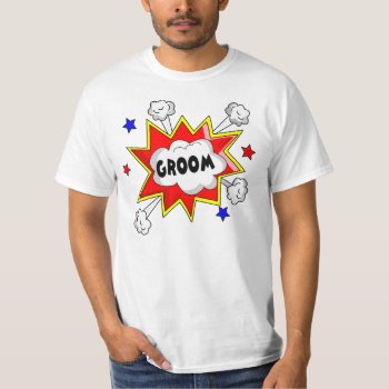 Groom Stag Bachelor T-shirt by BooPooBeeDooTShirts at Zazzle