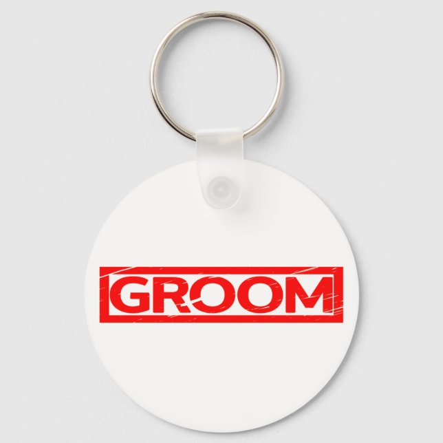 Groom Stamp Keychain (Front)