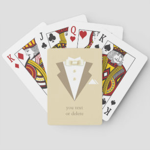 Groom Suit Tuxedo Playing Cards