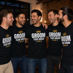Groom Team 20xx Bachelor Party Custom T-Shirt