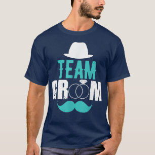 Groom Team Bachelor Party Squad or Wedding  T-Shirt