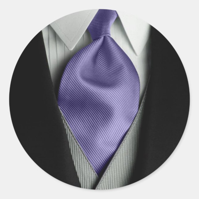 Groom Tie Wedding Event Envelope Seal Sticker (Front)