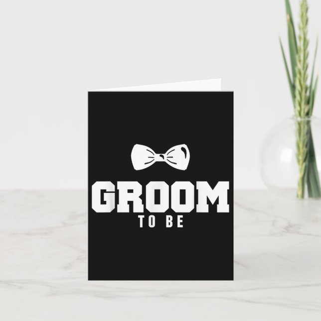 Groom To Be Bachelor Party  Card (Front)