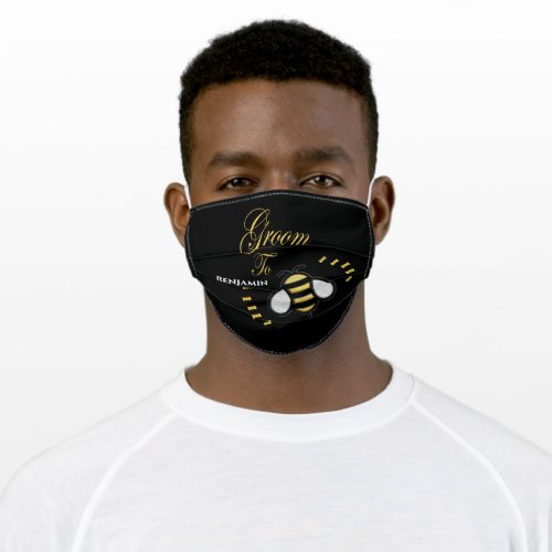 Groom To Be Bachelor Party Personalize Adult Cloth Face Mask