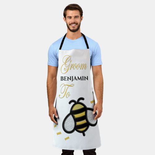 Groom To Be Bachelor Party Personalize Apron