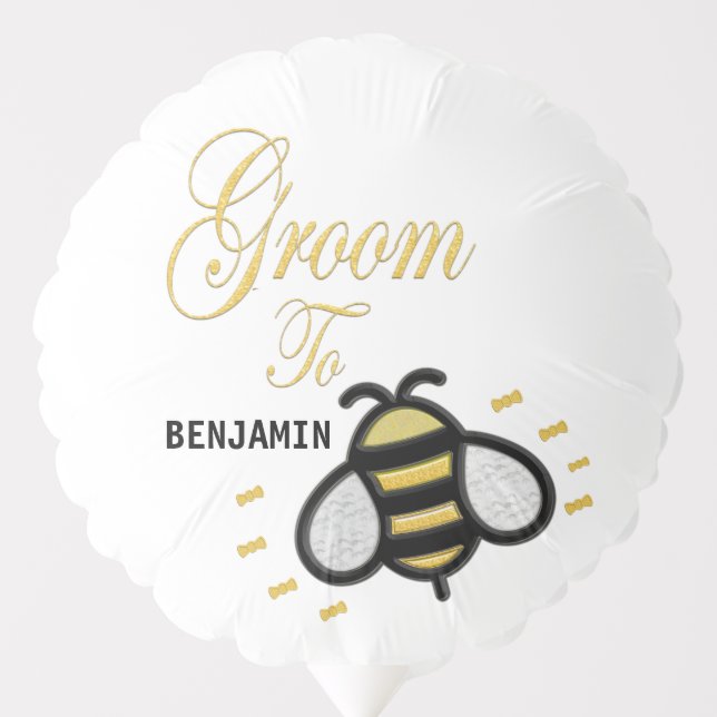 Groom To Be Bachelor Party Personalize Balloon (Front)