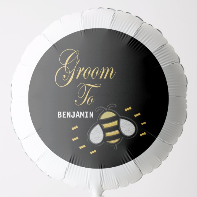 Groom To Be Bachelor Party Personalize Balloon (Front)