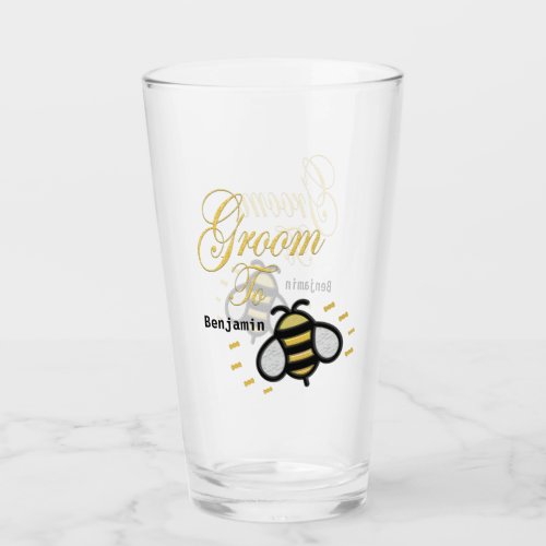 Groom To Be Bachelor Party Personalize Glass