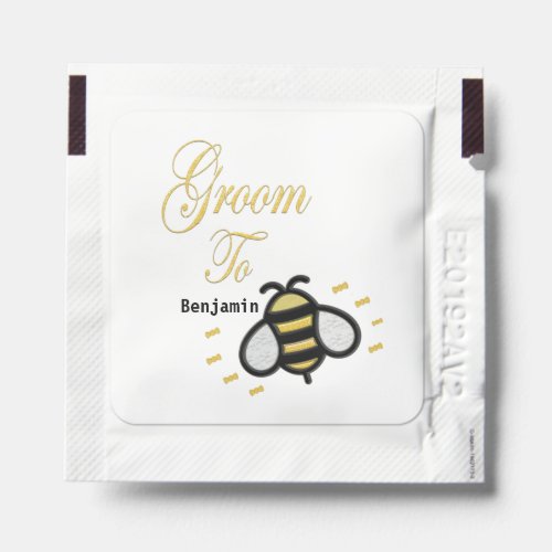 Groom To Be Bachelor Party Personalize Hand Sanitizer Packet