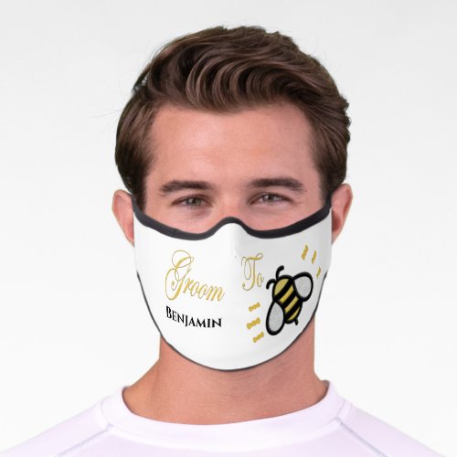 Groom To Be Bachelor Party Personalize Premium Face Mask