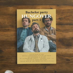 groom to be bachlour party invitation