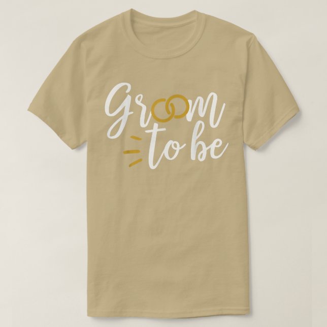 Groom To Be Cute Engagement Wedding Matching  T-Shirt (Design Front)