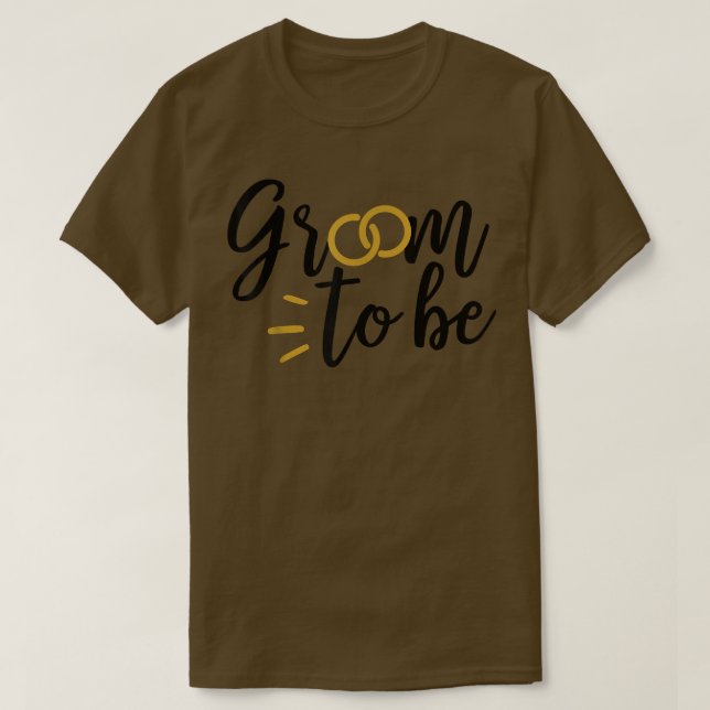 Groom To Be Cute Engagement Wedding Matching  T-Shirt (Design Front)