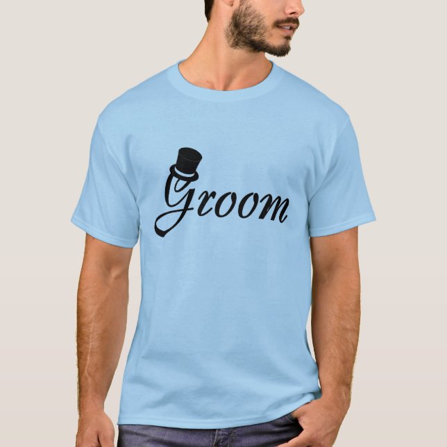 Groom (Top Hat) T-Shirt (Front)