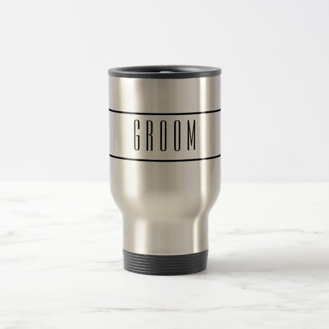 Groom Travel Mug (Center)