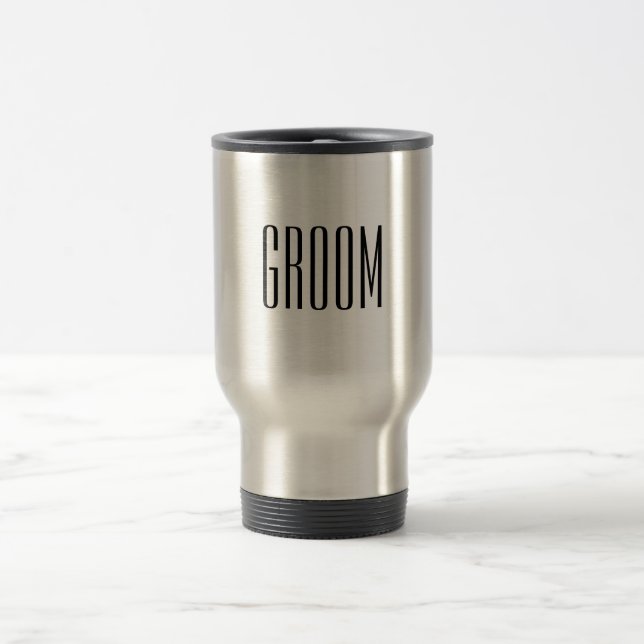 Groom Travel Mug (Center)