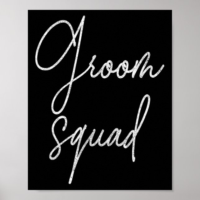 Groom Tribe Bachelor Party Shirts For Men  Poster (Front)