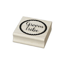 Groom Tribe Heart Rubber Stamp