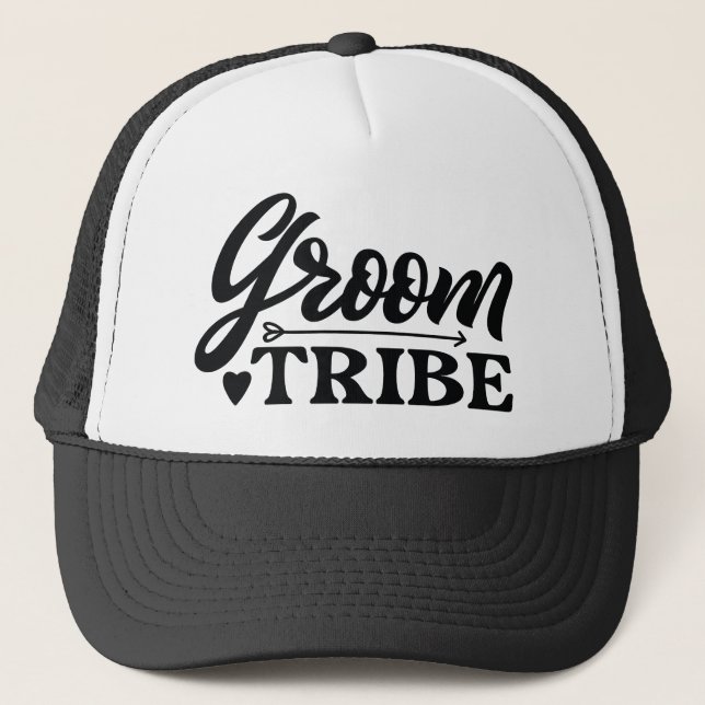 Groom Tribe Trucker Hat (Front)