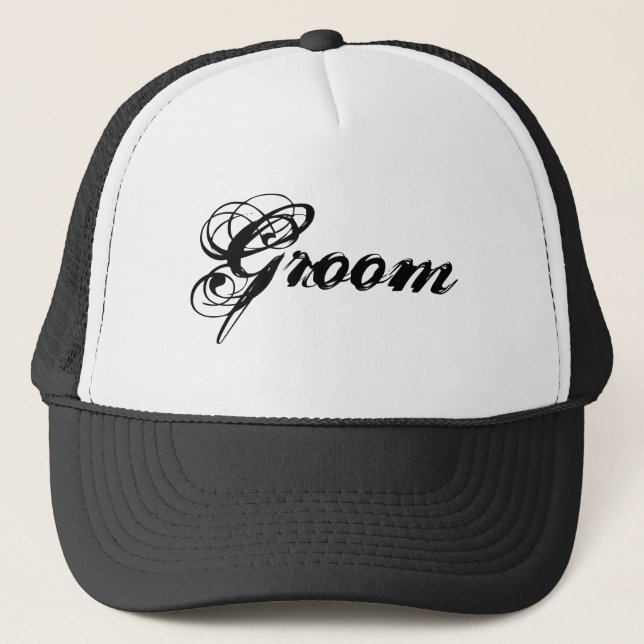 Groom Trucker Hat (Front)