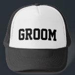 Groom Trucker Hat<br><div class="desc">Perfect for a honeymoon!</div>